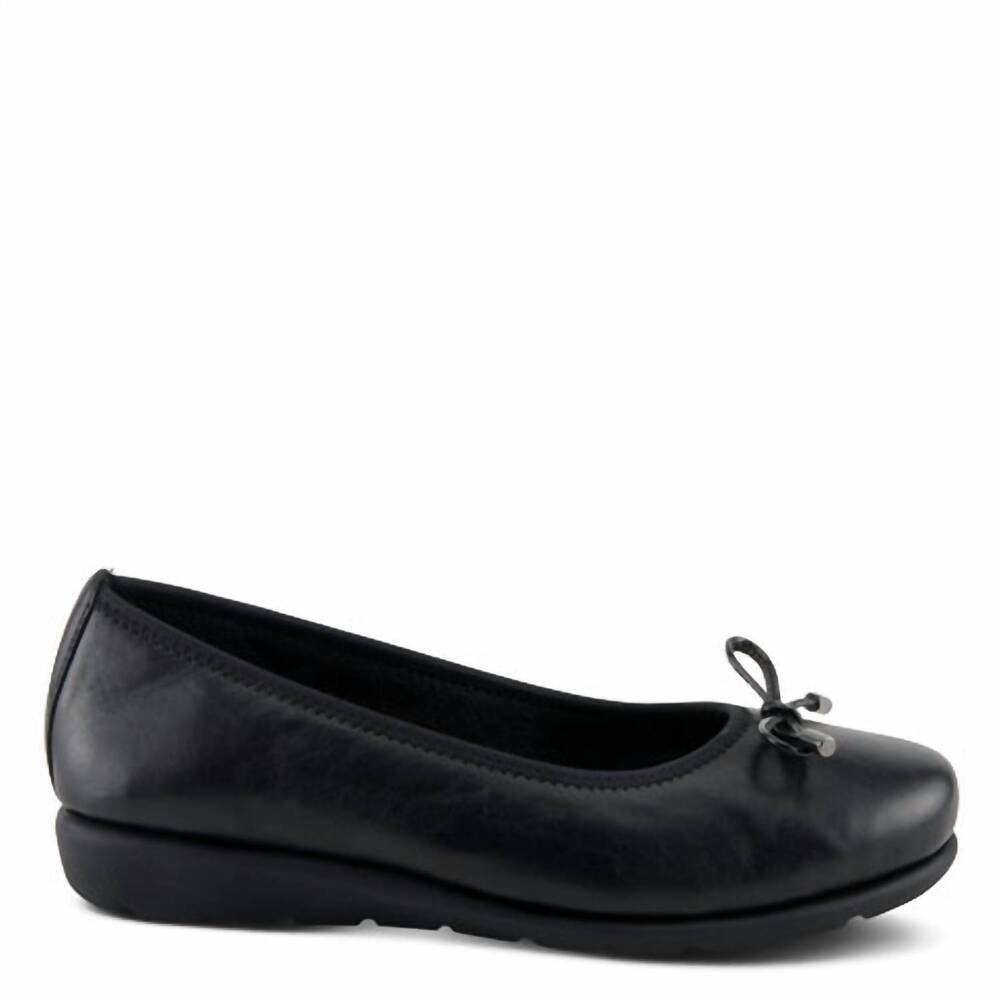 NEW SPRING STEP SHOES women's chesser ballet flat in black